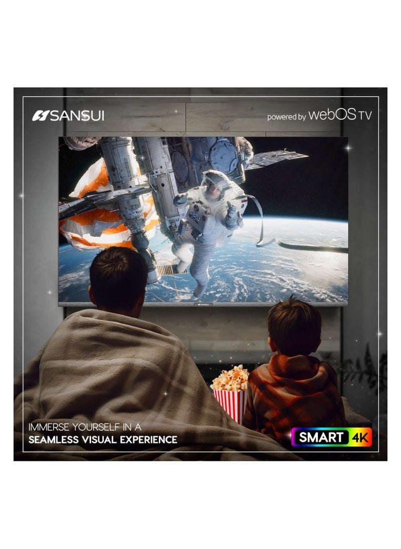 Sansui - SANSUI 55 inch WebOS powered 4K Edgeless UHD LED SMART TV with ThinQ AI - Image 1