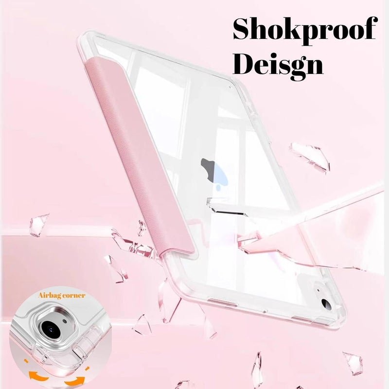 Vurtboly Case Compatible with iPad (A16) 11th Generation 11“2025/ 10th Generation 10.9" 2022 with Pencil Holder, 6-in-1 Y-Shaped Trifold Stand, Slim Acrylic Hard Shell Back Protective Cover (Black) - Image 4