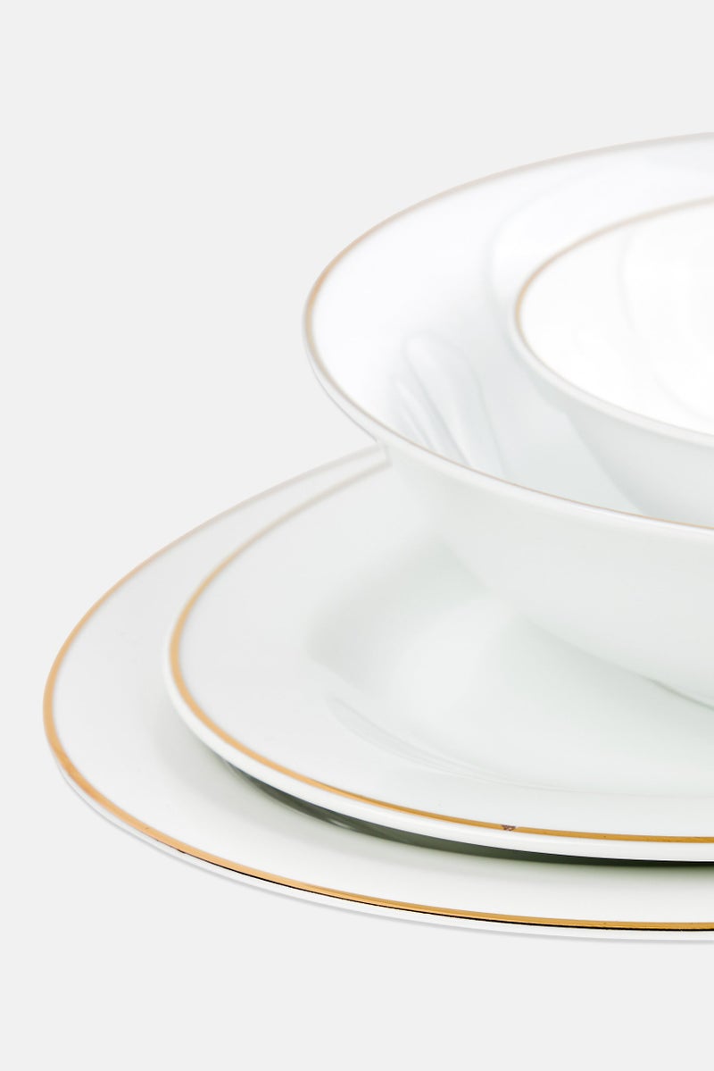 Maser 24 Pieces Professional Dining Accessories Set, White  - Image 3