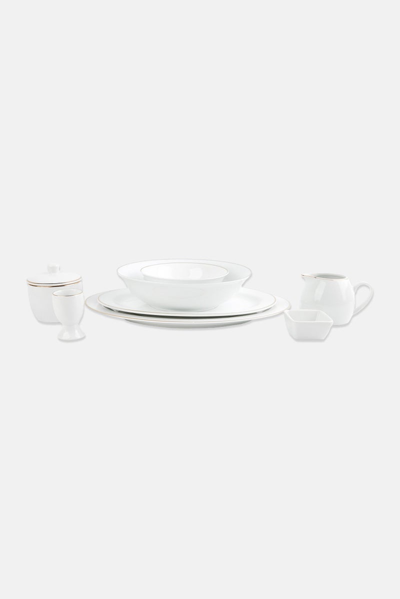 Maser 24 Pieces Professional Dining Accessories Set, White  - Image 2