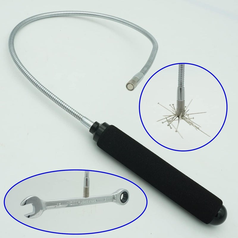 VASTOOLS Flexible Magnetic Pickup Tool Set, 2LB & 5LB, 25" Bendable Extension Magnetic Pickup - Image 2