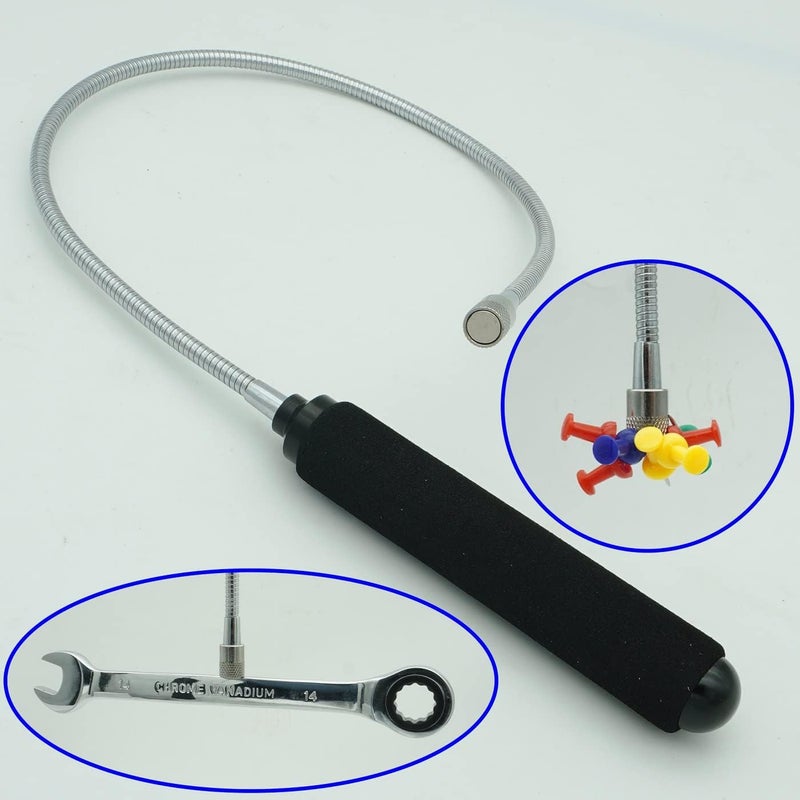 VASTOOLS Flexible Magnetic Pickup Tool Set, 2LB & 5LB, 25" Bendable Extension Magnetic Pickup - Image 3