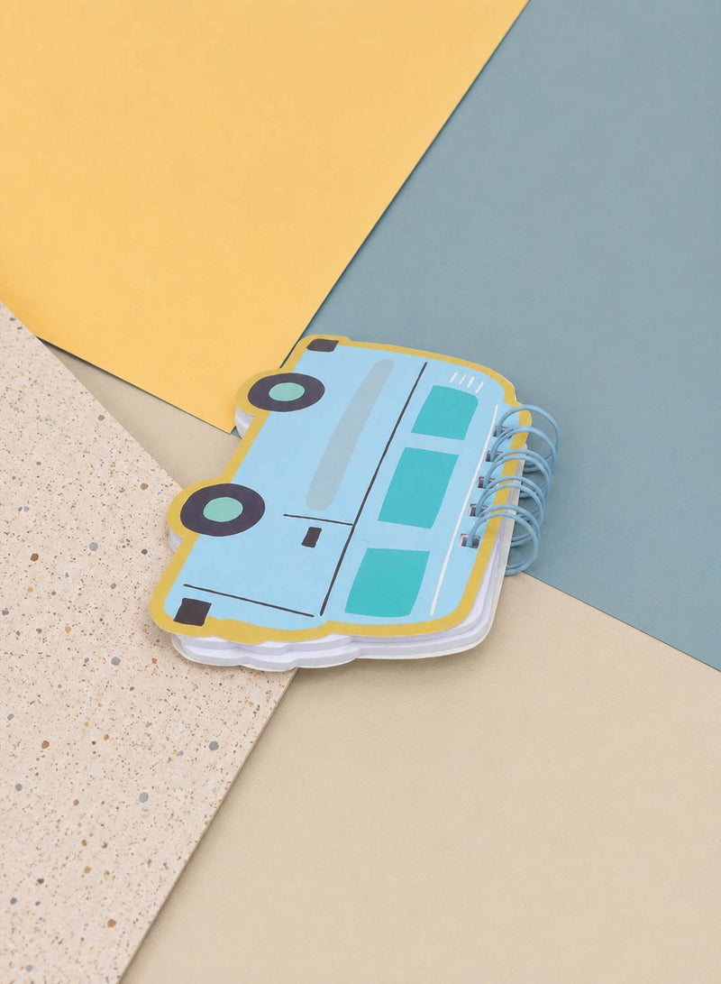Midi Bus Shaped Coil Notebook - MF994043-2 - Image 1