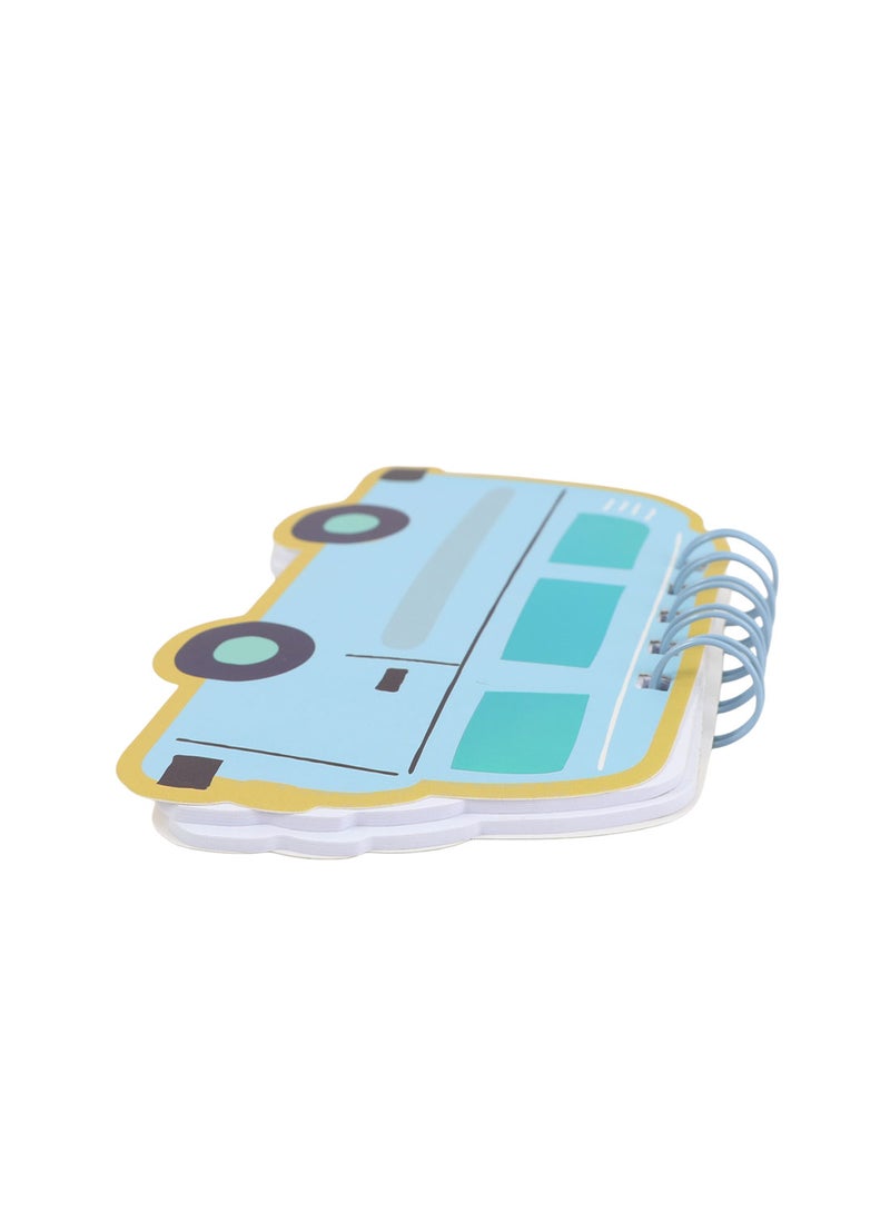 Midi Bus Shaped Coil Notebook - MF994043-2 - Image 5