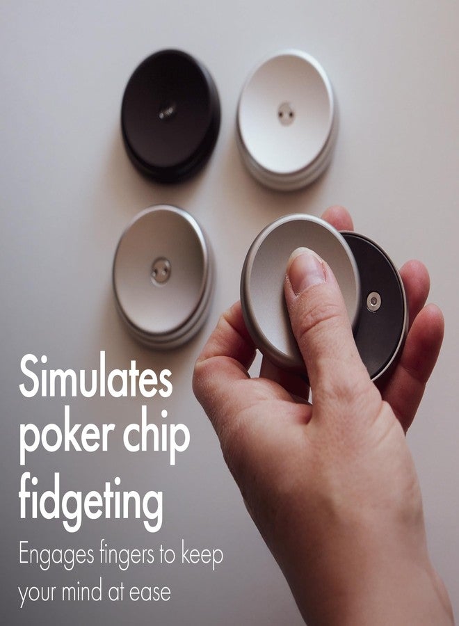 ONO Slider - Handheld Fidget Toy for Adults | Help Relieve Stress, Anxiety, Tension | Promotes Focus, Clarity | Compact, Portable Design (Natural - Titanium) - Image 3