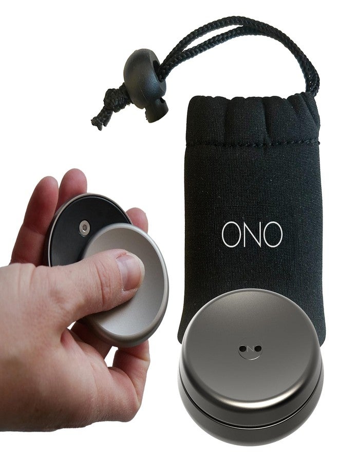 ONO Slider - Handheld Fidget Toy for Adults | Help Relieve Stress, Anxiety, Tension | Promotes Focus, Clarity | Compact, Portable Design (Natural - Titanium) - Image 1