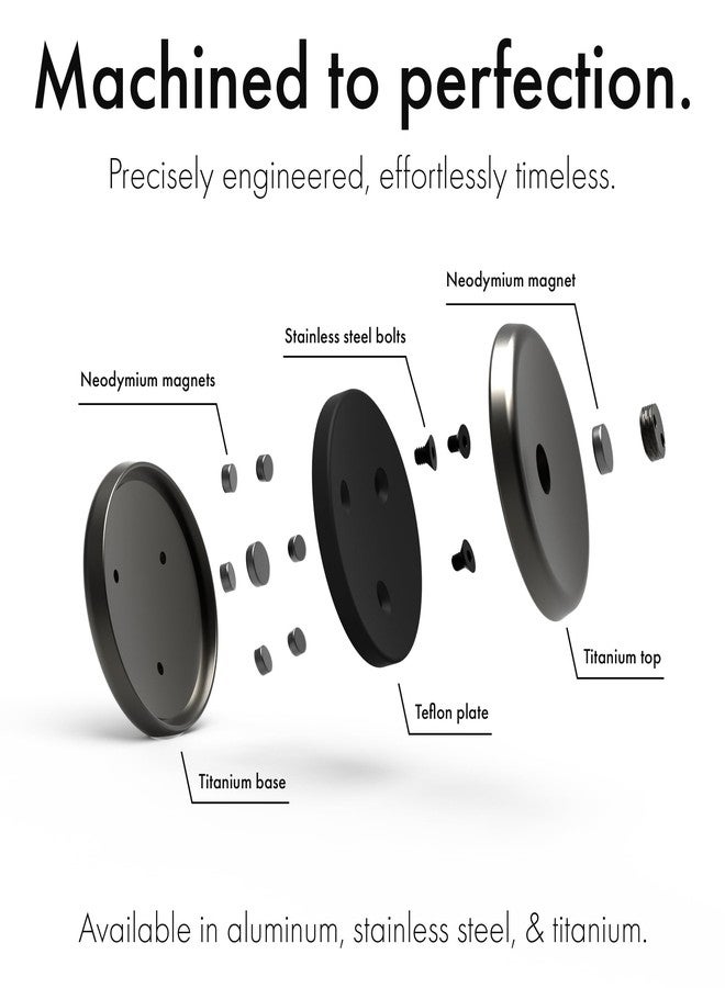 ONO Slider - Handheld Fidget Toy for Adults | Help Relieve Stress, Anxiety, Tension | Promotes Focus, Clarity | Compact, Portable Design (Natural - Titanium) - Image 5