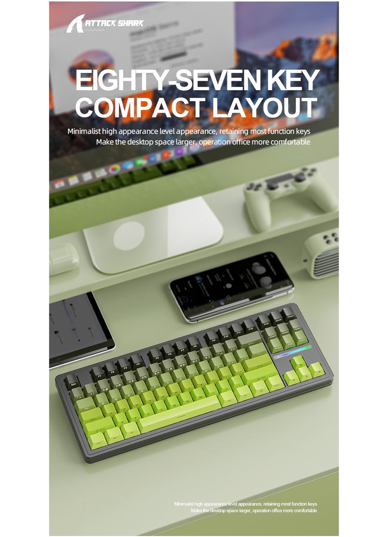 Attack Shark M87PROV2  Wireless Mechanical Gaming Keyboard,Hot Swappable Gasket RGB Custom Keyboard  - Image 5