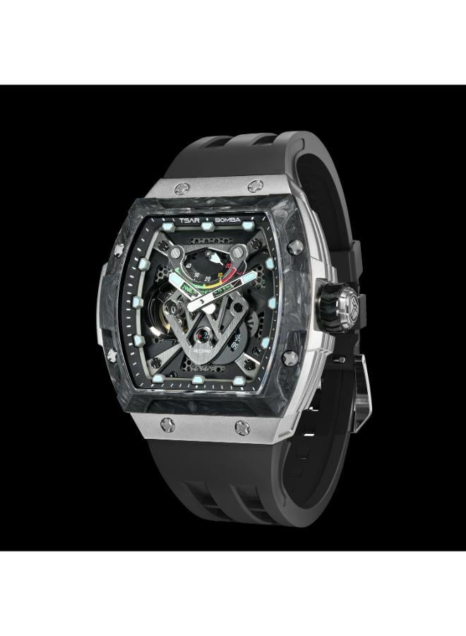 TSAR BOMBA Men's FKM Rubber Automatic Watch TB8216TF-01 - 46.0*50.7 mm - Image 1