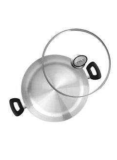 SONEX Sonex Premium Aluminium Casserole with Glass Lid and Ergonomic Bakelite Cool Handle – 22 cm (4 Ltr), Sleek Metal Finish, Durable Construction, See-Through Lid for Easy Monitoring, Dishwasher Safe  - Image 3