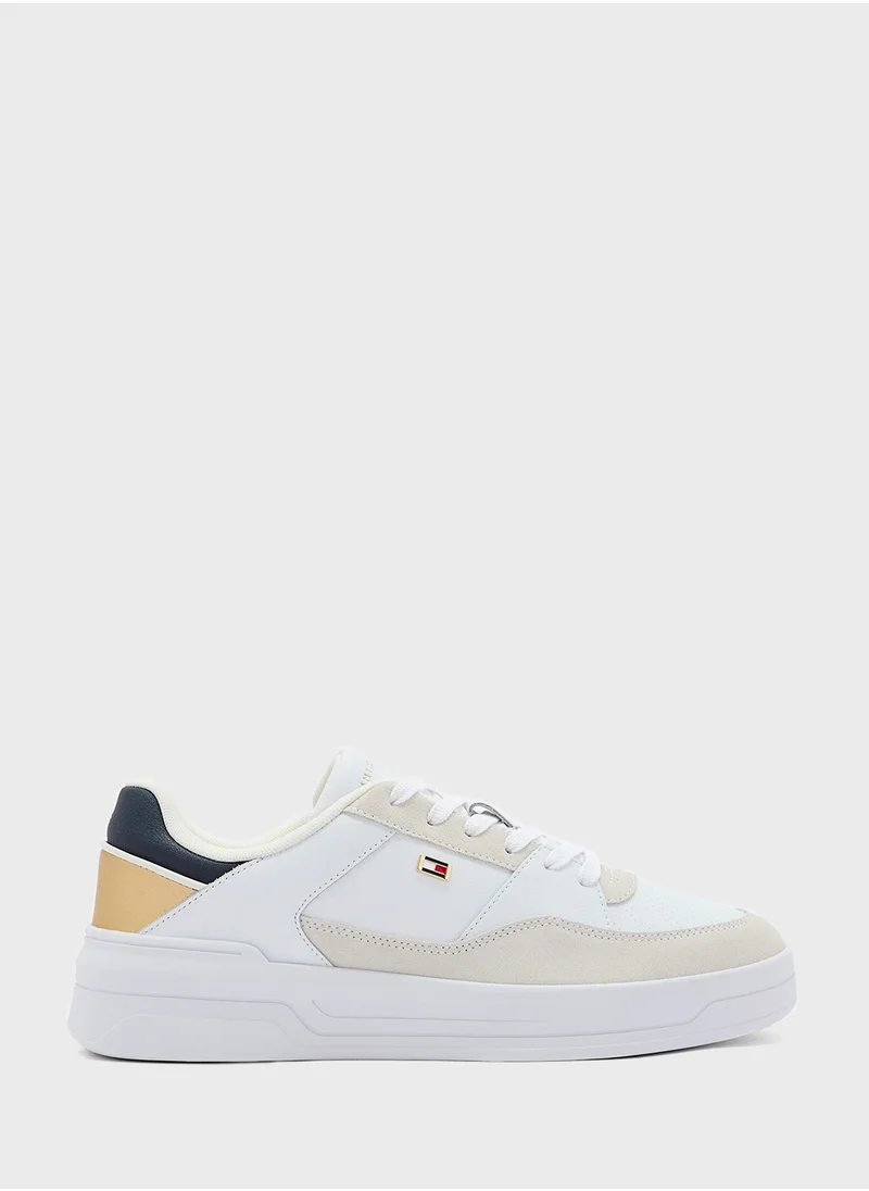 TOMMY HILFIGER Logo Detail Lace Up Low Top Sneakers