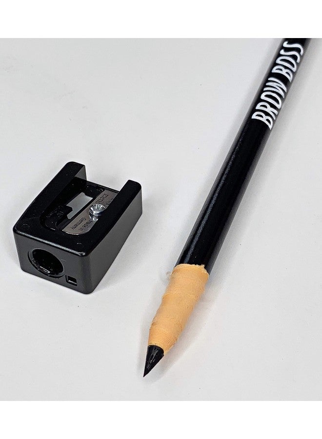 مادلوف أقلام رسم الحواجب المسبقة ومبراة من MADLUVV Brow Boss Brow Mapping، لفناني الحواجب المحترفين، خطوط دقيقة وشمع ثابت أثناء العملية - عبوة من 3 قطع - Image 1
