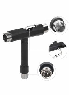 Y&D Skate Tools, All-in-One Skateboard Ball Bearings Portable T Tool Accessory L-Type Cross Head Wrench Tools Multi-function for Scooter Longboard  - Image 2