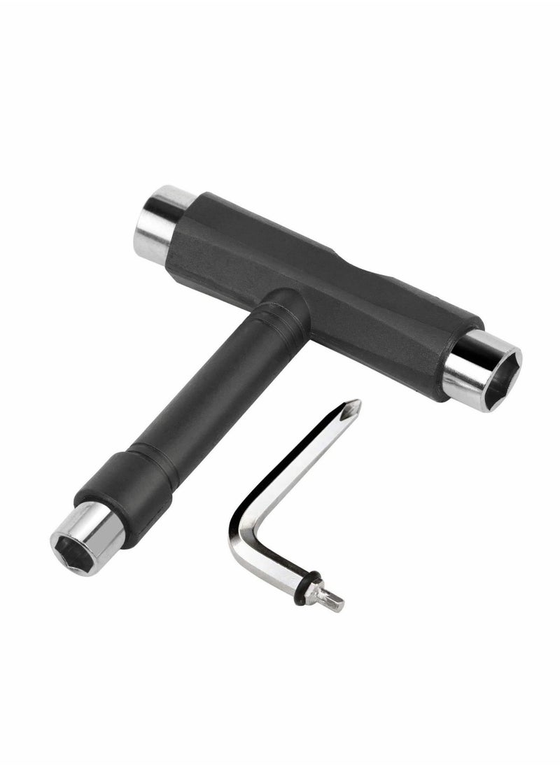 Y&D Skate Tools, All-in-One Skateboard Ball Bearings Portable T Tool Accessory L-Type Cross Head Wrench Tools Multi-function for Scooter Longboard  - Image 1