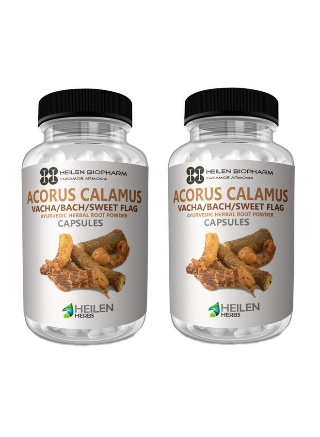 Heilen Biopharm Vacha Powder (Sweet Flag/Bach) Capsules For Health Improvement - 500 mg X 180 Capsules, Pack of 2 - Image 1