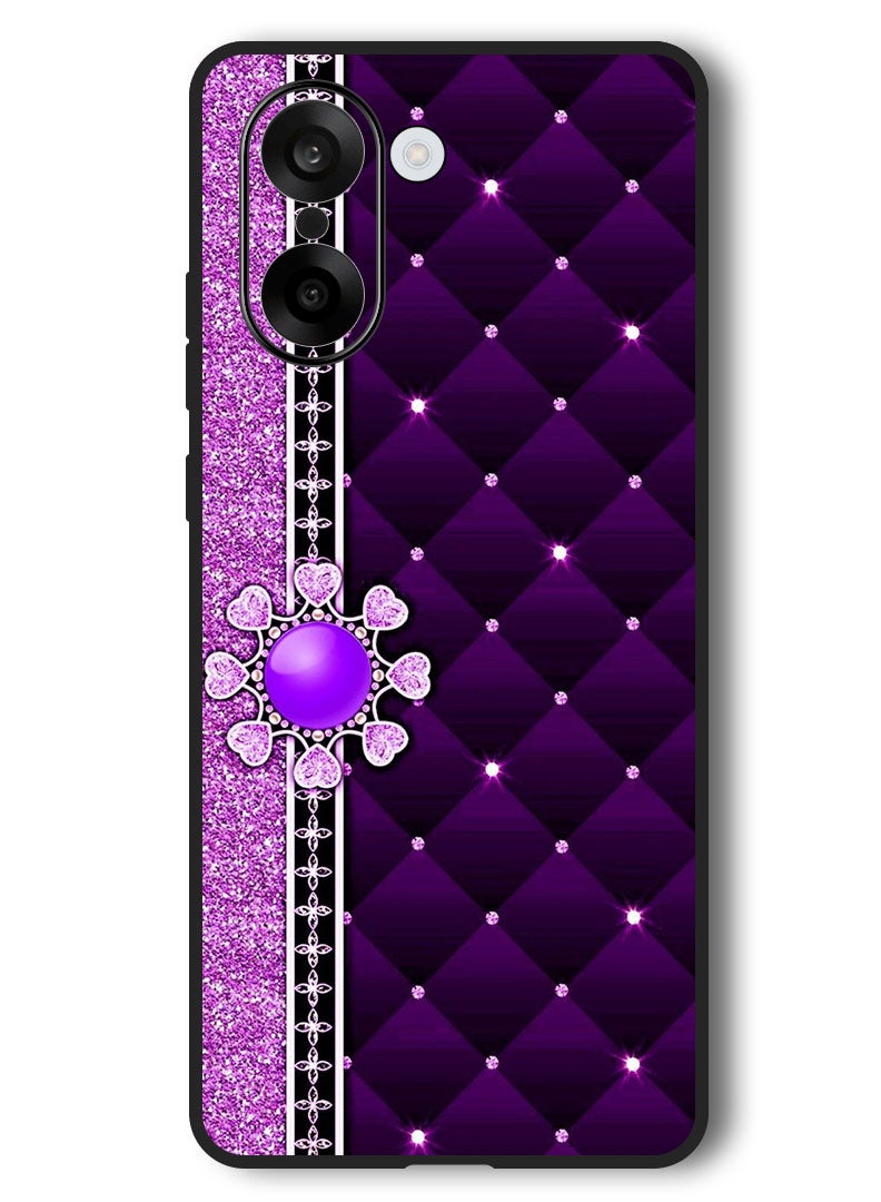 Theodor Case Compatible with OnePlus Nord CE 5 6.77 Inch Protection Shockproof Bumper Cover Purple Stappers - Image 1