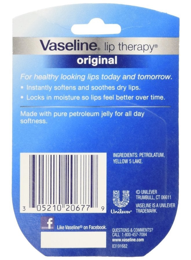 Vaseline Lip Therapy Original, .25 oz (Pack of 12) - Image 2