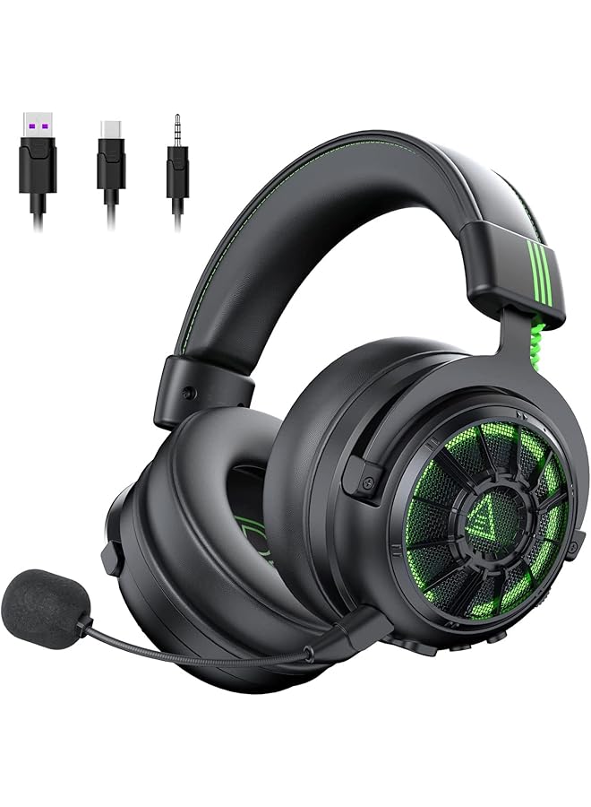 EKSA Starengine Pro Pc Gaming Headset 7.1 Surround Sound For Ps4 Ps5 Xbox Ai Intelligent Noise Cancelling Microphone Dual Chamber Driver Game/Muisc Mode Wired Headphones For Xbox One Computer - Image 1