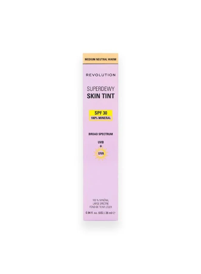 Revolution Medium Neutral Superdewy Sundew SPF30 Skin Tint Medium Neutral Warm for Women | Best Price UAE