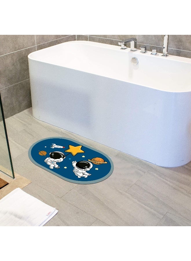 Status Contract Super Water Absorbent Soft Doormat, Quick Dry Dirt Barrier for Home, Bathroom, (38x 58cms) (1, Space)