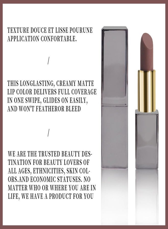 CAKAILA Brown Matte Cream Lipstick,Velvet Waterproof Long Lasting Smudge Proof for Women Lip Stick,Magic Lipstick 24 Hours Original Lip Liner Makeup,labiales mate 24 horas originales,Vegan,1 Count - Image 5