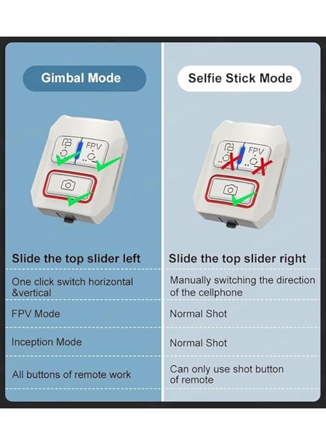 حامل ثلاثي القوائم A10 Gimbal لتثبيت صور السيلفي مع إضاءة تعبئة وقضيب تلسكوبي للهواتف الذكية وأجهزة iPhone، لون أبيض - Image 3