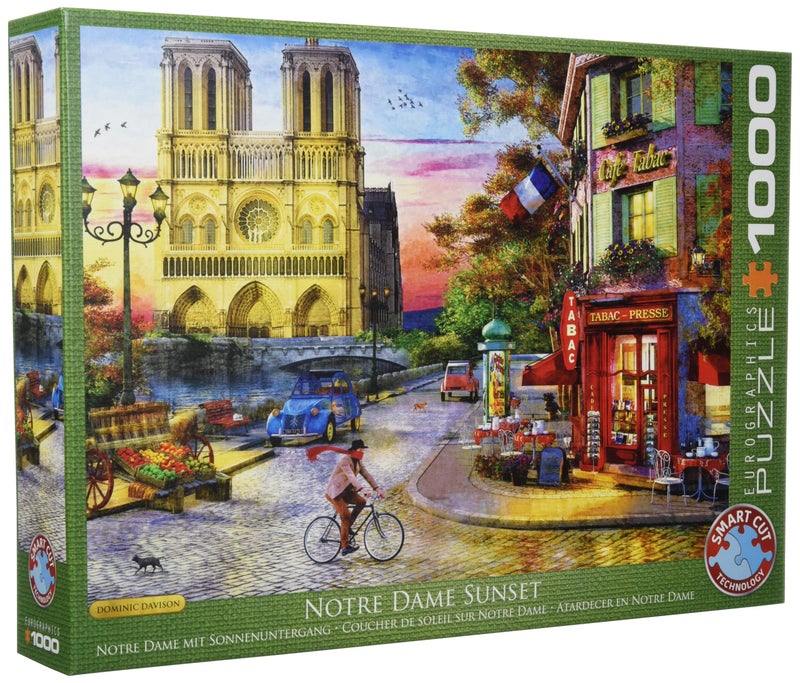 EuroGraphics Notre Dame by Dominic Davison 1000Piece Puzzle Green - Image 4