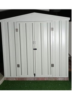 Generic Quad Bliss Garden Storage Shed /Galvanized Metal/Hinge Door  - Image 1