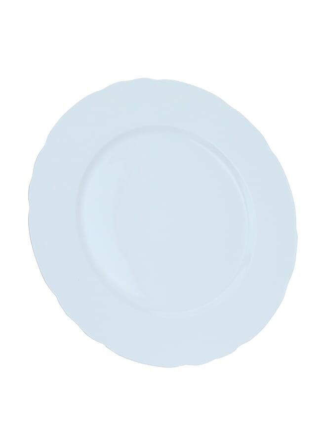 Alsaif Gallery White Flat Round Porcelain Serving Plate 12 Inch - Image 2