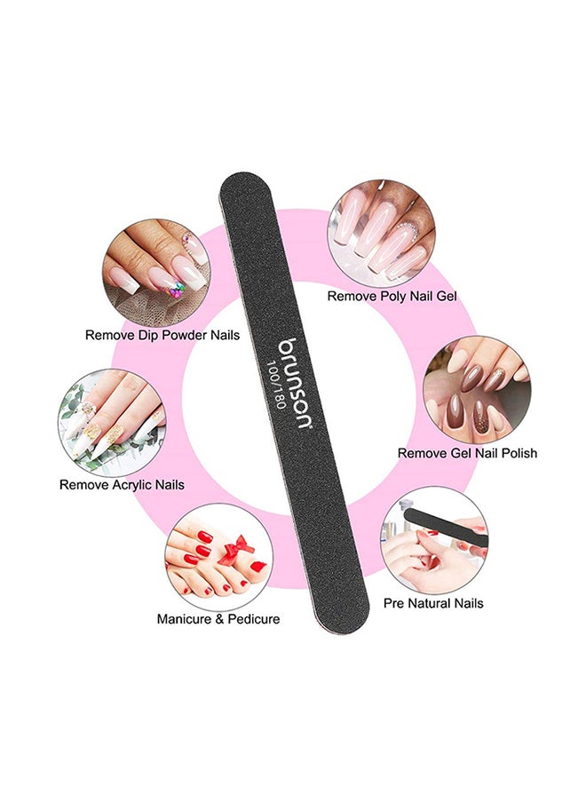 brunson 1 Piece Professional Nail Files Washable Double Sided Emery Board 7inch  EB-311B-1  - Image 4