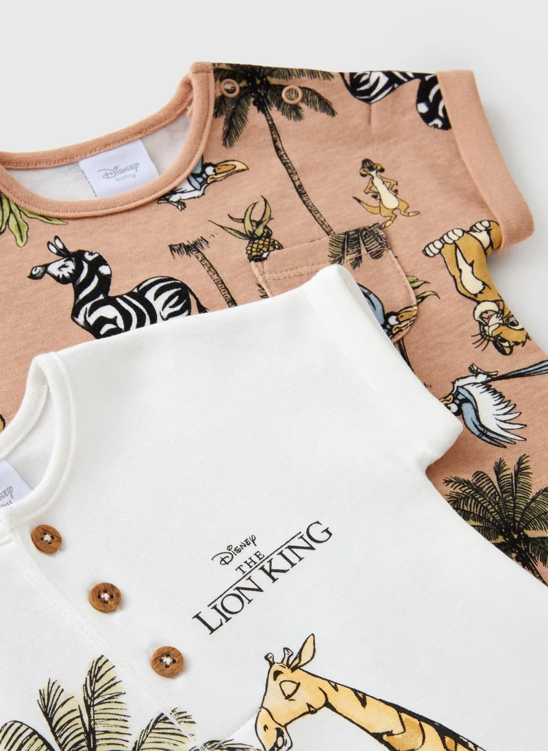 ماتلان Disney 2 Pack Baby Cream Lion King Rompers