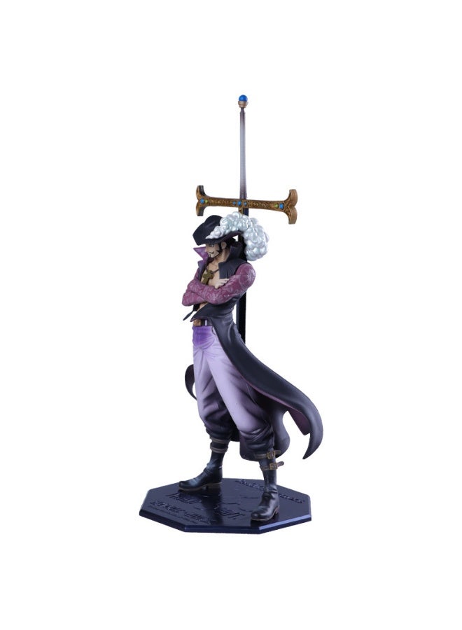 general One Piece Hand-made Qiwu Sea Eagle Eye Desktop decoration Jorakel Mihawk character Model Collection Decorative Toys Gifts for family and friends - Image 2