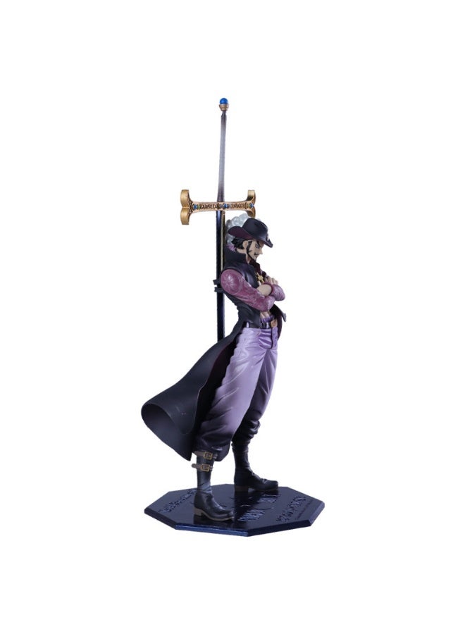 general One Piece Hand-made Qiwu Sea Eagle Eye Desktop decoration Jorakel Mihawk character Model Collection Decorative Toys Gifts for family and friends - Image 4