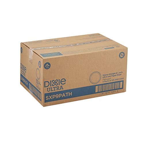 Dixie Ultra SXP9PATH Pathways Soak Proof Shield Heavyweight Paper Plates WiseSize 8 12 Pack of 125 - Image 5