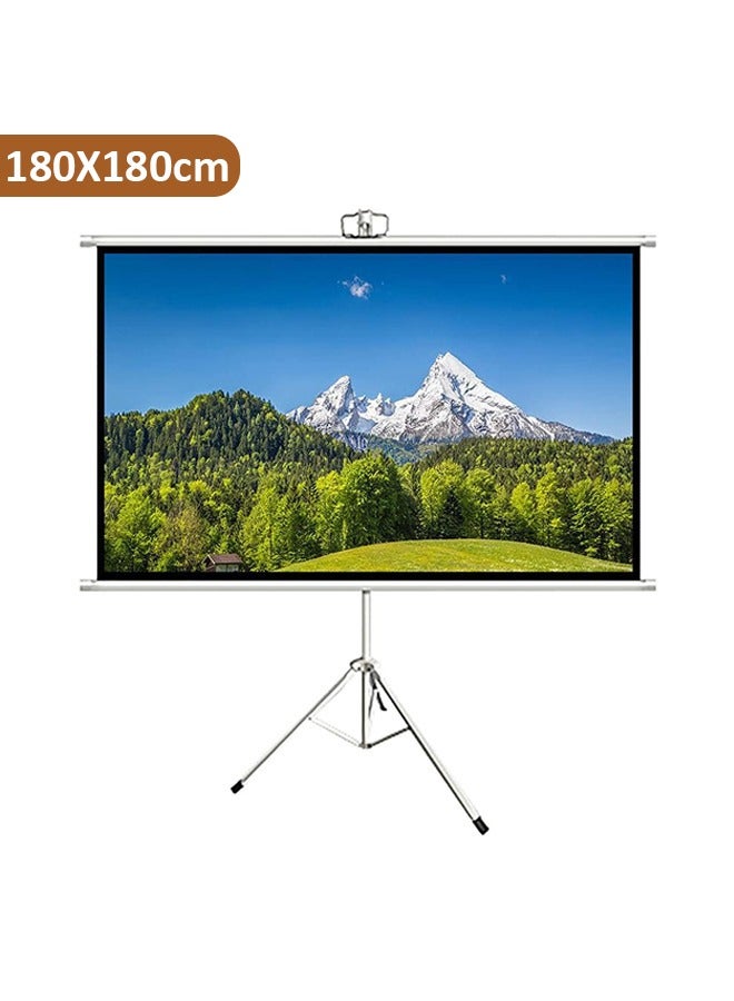 Taimi Portable Tripod Screen Projector with Tripod Size 180X180cm  - Image 1