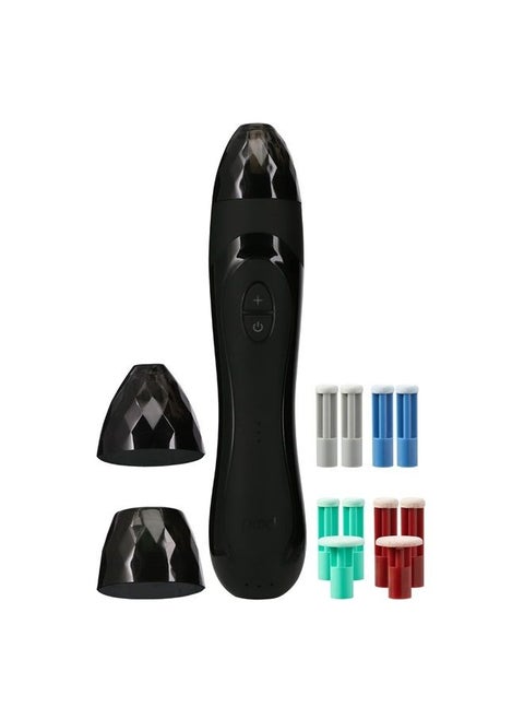 PMD Personal Microderm Elite Pro - At-Home Microdermabrasion Machine with Kit for Face and Body - Exfoliating Crystals and Vacuum Suction for Fresh and Radiant Skin - Three Speed and Suction Options