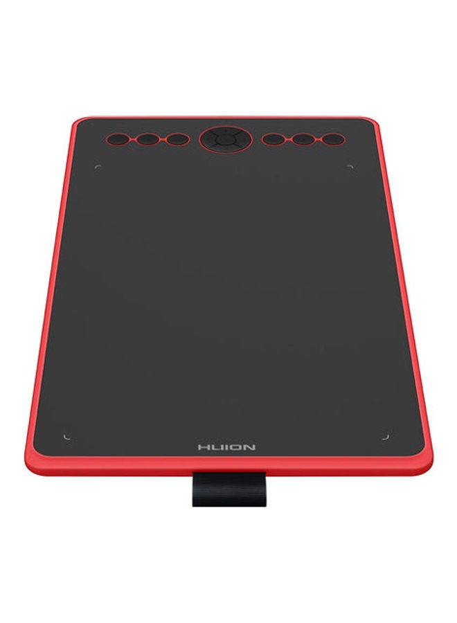 HUION Inspiroy H320M Graphic Tablet Coral Red - Image 1