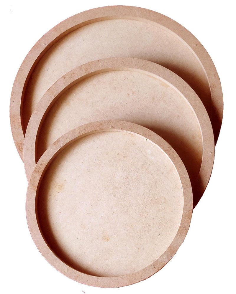 Snoogg Art SNOOGG 30CM Pack of 2 Wooden Pouring Cradled Panel for Painting Resin Acrylic DIY and for Arts Crafts 