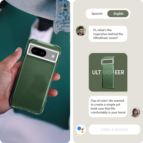 CYRILL Spigen UltraSheer Compatible with Google Pixel 8 Case Clear (2023) - Kale - Image 3
