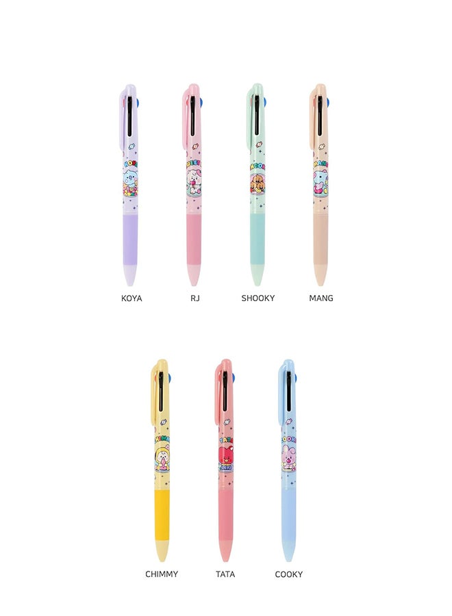 BT21 Cooky Jelly Candy 3 Color Ball Pen - Image 5