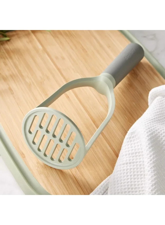 Berghoff Leo Balance Dishwasher Proof Potato Masher Green and Grey 8.5 x 8.5 x 23.5 cm 3950500