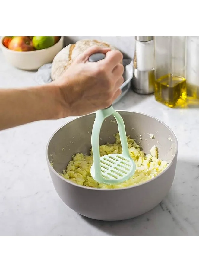 Berghoff Leo Balance Dishwasher Proof Potato Masher Green and Grey 8.5 x 8.5 x 23.5 cm 3950500