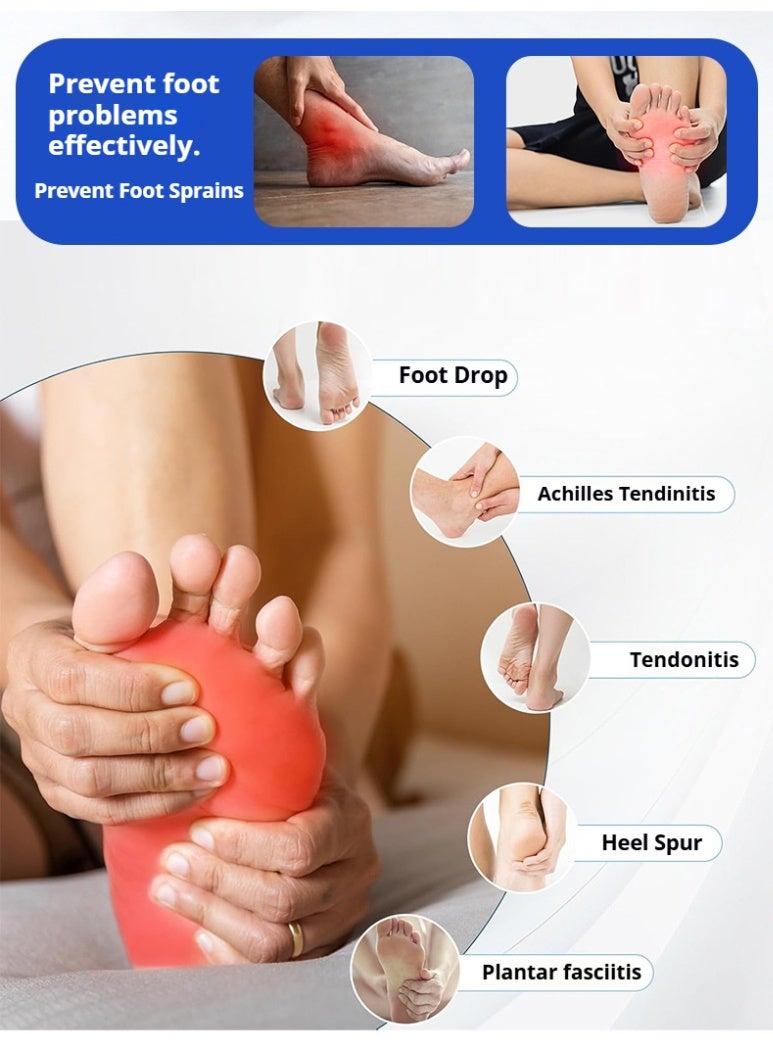 موف جبيرة ليلية لالتهاب اللفافة الأخمصية، جبيرة ليلية لالتهاب اللفافة الأخمصية للنساء والرجال، دعامة لالتهاب اللفافة الأخمصية لتخفيف الألم، جبيرة ليلية لالتهاب اللفافة الأخمصية بمقاس عالمي، تخفيف مُحسّن لالتهاب اللفافة الأخمصية - Image 3