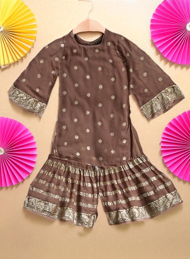 BELLA MODA Bella Moda Printed Long Sleeve Ethnic Top and Pants Set  - Image 1