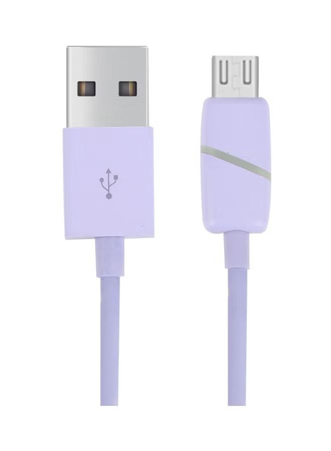 IAF Micro USB Data Sync Cable Purple - Image 3