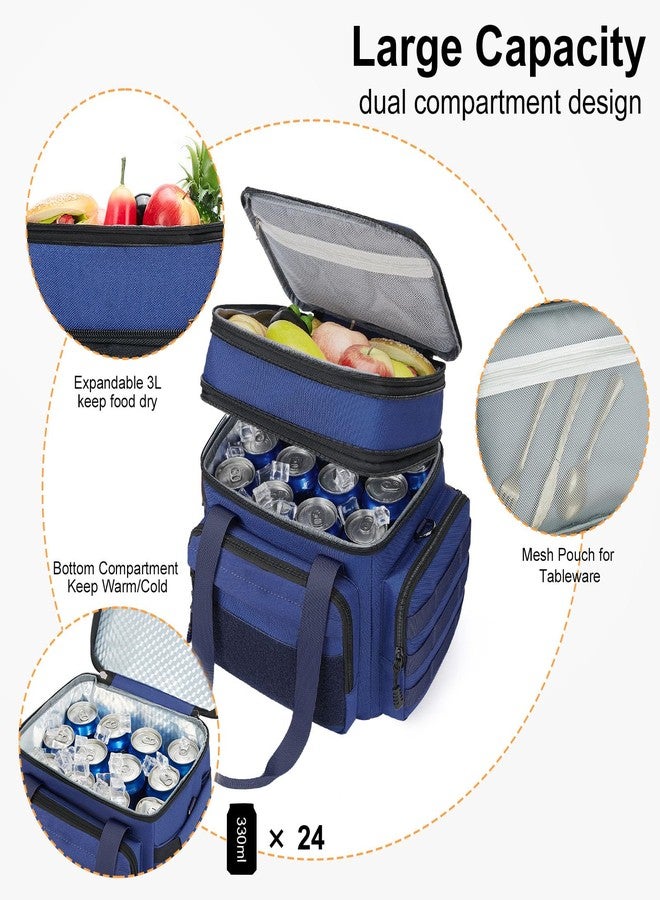 Gafetrey Large Lunch Box Bag for Men - Tactical Insulated Lunch Bag Adult - Thermal Lunchbox Leakproof Waterproof Cooler Bag for Work Office Camping Travel - Image 3