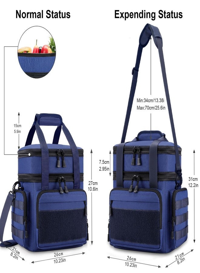 Gafetrey Large Lunch Box Bag for Men - Tactical Insulated Lunch Bag Adult - Thermal Lunchbox Leakproof Waterproof Cooler Bag for Work Office Camping Travel - Image 2