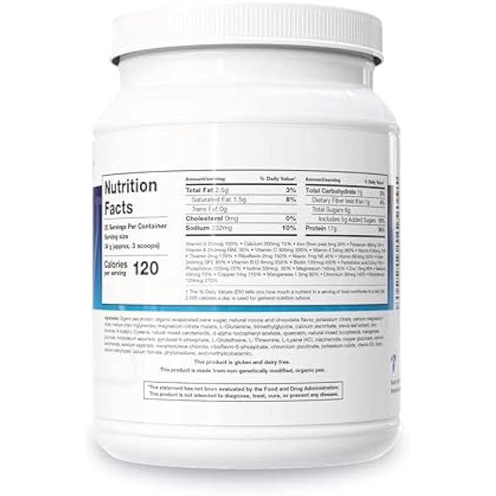 Biotics Research NutriClear Chocolate –Chocolate Powder. Nutritional Support for Detoxification and Metabolic Clearing, Healthy Body Composition, 17 g Organic Pea Protein Per Serving 24 Oz - Image 2