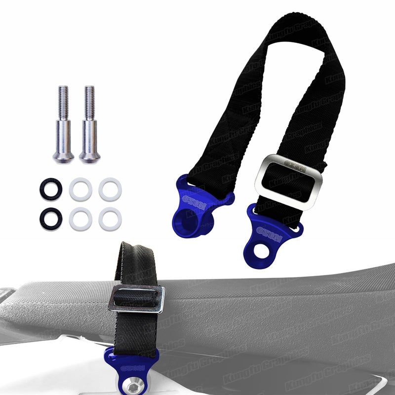 Rear Adjustable Strap for Dirt Bike YZF250 YZ250F YZF450 YZ450F WR250F WR450F YZ125 YZ250 YZ125X YZ250X YZ250FX YZ450FX YZ85 20022021 Blue Motocross Enduro Supercross