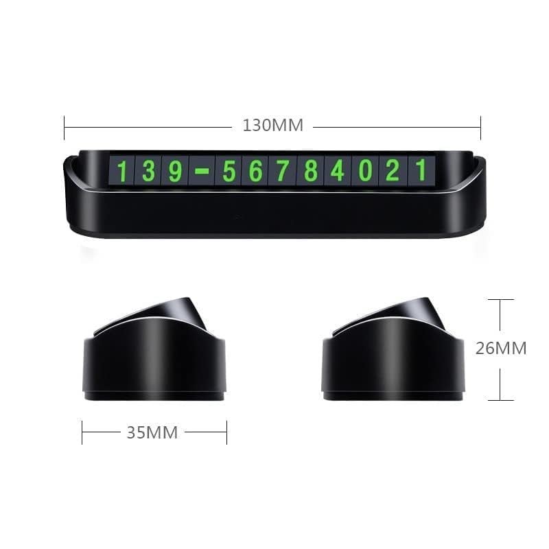 Sakar 3 pcs Car Parking Phone Number Plate | Hidden Temporary Contact Display Sign for Dashboard Rotatable Card Anti-Slip Tag Windshield Use - Image 2